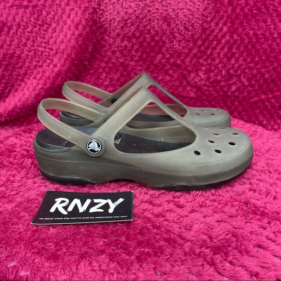 CROCS Shoes - Crocs Iconic Closed Toe Mary Jane Clogs Black Womens 8